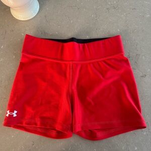 Under Armour Women's Red Athletic Shorts